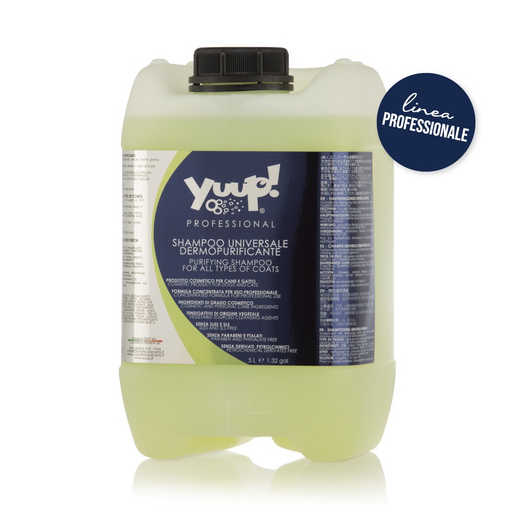 シャンプー yuuut Yuup! Professional Purifying Shampoo for All Types of Coats 5 liters