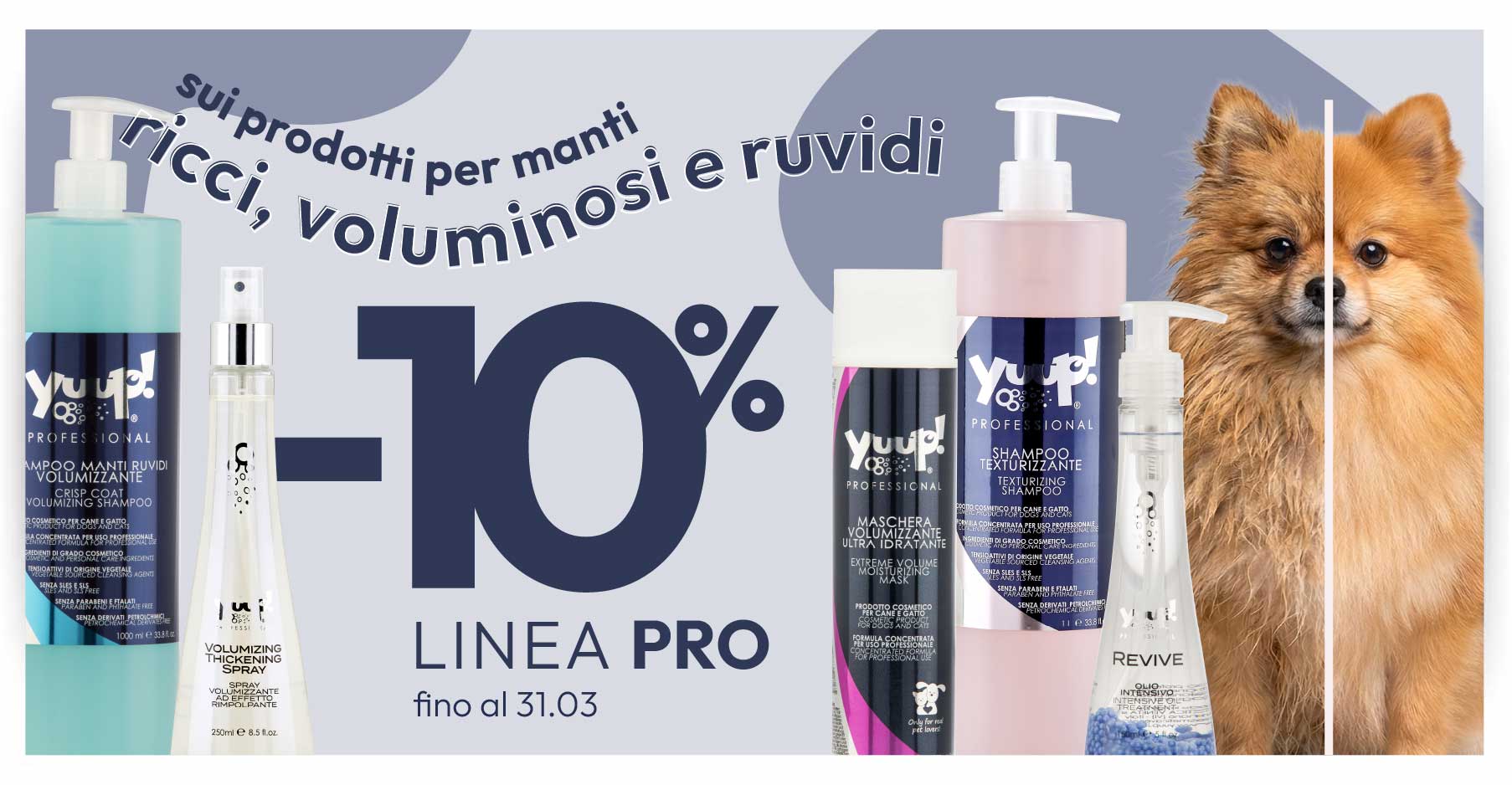 Promo riccio, volume e ruvidi 10% sui prodotti Professionali 